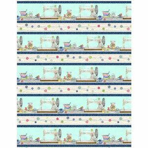 Wilmington Prints Sew Little Time 3017 27614 413 Repeating Stripe Multi