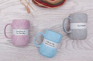 Novelty, Knitting, Mugs, Choice of 3 Designs, Coffee Cup