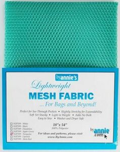By Annie PBASUP209-TURQUOISE Lightweight Mesh Fabric 18inx54in Turquoise