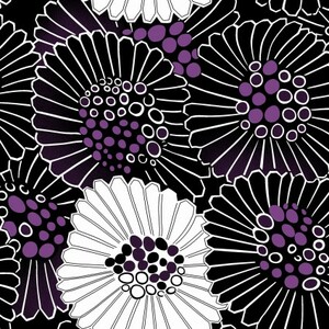 David Textiles CLTY3227-3 Purple Reign Floral Fabric