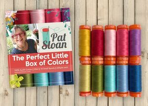 Aurifil, PS50PLBC10, Pat, Sloan, Perfect, Little, Box, of, Colors, Thread, Set