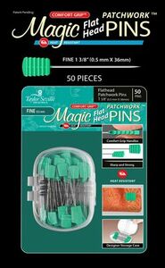 Taylor Seville Originals MAGIC220115 Magic Pins Flathead Patchwork Fine 50pc