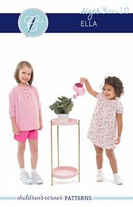 Children's Corner CC313, Ella Dress/Blouse Pattern for Sizes 3mo-10yrs