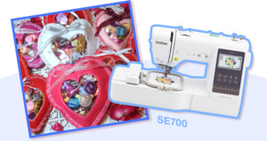 Brother SE700 103 Stitch Sew 4x4 Embroidery Machine USB - New Low Price! at