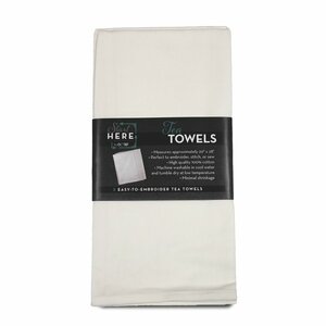 OESD, TFH27374WHT, Tea, Towels, Linen, 2 Pack