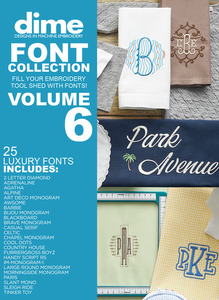 IME FP016W Inspirations Font Collection V6-Luxury 25 Fonts for Embroidery - Digital Delivery