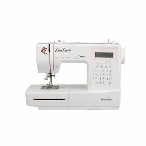 Eversewn Daniela Sparrow 197 Stitch Computer Sewing Machine, drop in bobbin, start/stop, needle stop up/down, adjustable speed control, Alphabet Font