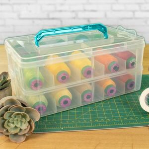 111534: OESD OESD8956 Snappy Stacker Sewing Thread Box Stackable Sewing Storage Caddy