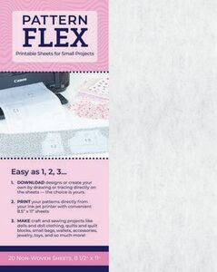 &T Publishing CT20516 Pattern Flex 5.5"x11" Non-Woven Pattern Sheets for Injet Printer