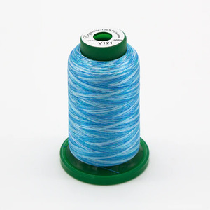 DIME Medley VV121 Variegated Polyester Embroidery Thread by Exquisite 40wt 1000m - Blue Ocean