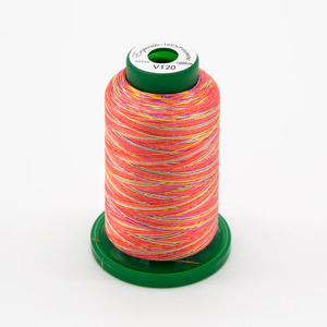 DIME Medley V120 Variegated Polyester Embroidery Thread by Exquisite 40wt 1000m - Sherbet