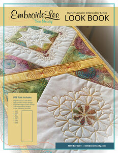 Sew Steady, Embroidelee, WE-SSSERIES, Starter, Sampler, Embroidery, Collection, USB, with 250+, Designs, and, Lookbook