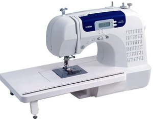 9205: BBrother CS6000i 60/100 Stitch Sewing Machine, Extension Table, Case, 11 Feet, 7 x 1-Step BH's, Threader, Start/Stop, Needle Up, Speed Limit, Drop Feed