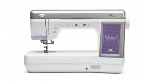 Baby Lock BLBA Ballad Quilting Sewing Machine Mevermidd Automatic Needle Threader, Compact Dual-Feed System, Knee Lift