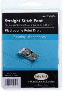 Baby Lock ESG-SSL STRAIGHT STITCH FOOT BABYLOCK CENTER POSITION