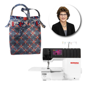 Serger Bag Class with Barbara GoldKorn in Austin Featuring Provided BERNINA Airthreading L890 Serger and Coverhem Machines Friday April 4th 10AM-1PM