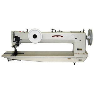 Consew 744R-30" Longarm Extra Heavy Duty, Single Needle, Compound Walking Foot & Unison Needle Feed Industrial Sewing Machine &  Power Stand
