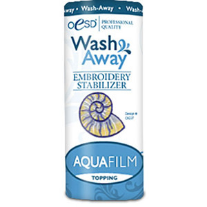 OESD HBAQUW-4 AquaFilm Lightweight Water Soluble Washaway Topping  Embroidery Stabilizer 4x20Yds at