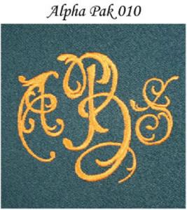 Monogram Wizard Alpha Pak 010 Fonts CD for Needleheads Monogram Wizard Plus Custom Alphabet Lettering Embroidery Machine Software ONLY Alpha Pack