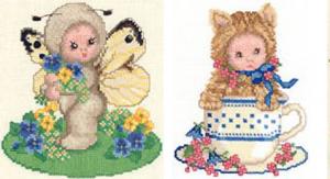 Sudberry D5900 Animal Babies 15 Cross Stitch Embroidery Multi Format Designs on CD