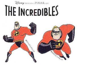 genuine Brother SA320D The Incredibles Embroidery Card  