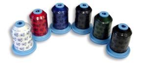 Exquisite Poly Embroidery Thread 40wt Asst Colors 10x1100Yd Cone Spools