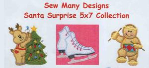 Sew Many Designs Santa Surprise Applique Designs Multi-Formatted CD