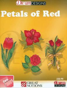 OESD, 220, Petals, Red, Embroidery, Card