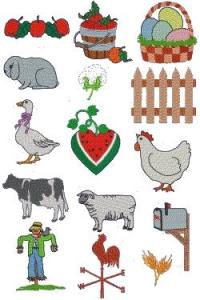 Down Home Dreams 102 Country Living Embroidery Designs Floppy Disk