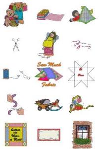 Down Home Dreams 129 Sew Much Fabric Embroidery Designs Floppy Disk