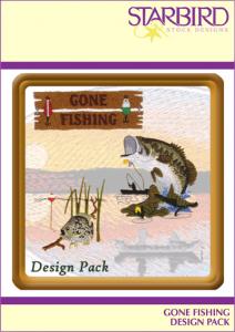 Starbird Embroidery Designs Gone Fishing Design Pack