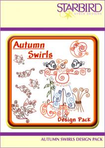 Starbird Embroidery Designs Autumn Swirls Design Pack