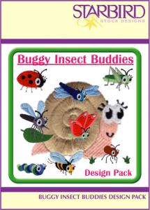 Starbird Embroidery Designs Buggy Insect Buddies Design Pack