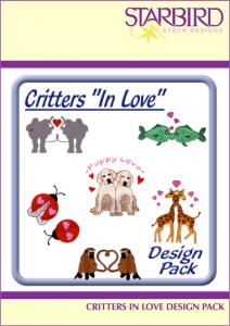 Starbird Embroidery Designs Critters In Love Design Pack