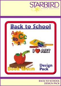 Starbird Embroidery Designs Back to School Design Pack