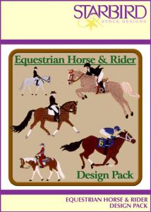 Starbird Embroidery Designs Equestrian Horse & Rider Design Pack