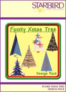 Starbird Embroidery Designs Funky Xmas Tree Design Pack