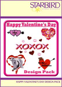 Starbird Embroidery Designs Happy Valentine's Day Design Pack