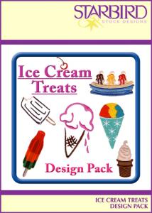 Starbird Embroidery Designs Ice Cream Treats Design Pack