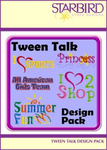 Starbird Embroidery Designs Tween Talk Design Pack