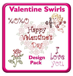 Starbird Embroidery Designs Valentine Swirls Design Pack