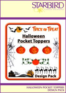 Starbird CD091204TAST Embroidery Designs Halloween Pocket Toppers Design Pack CD
