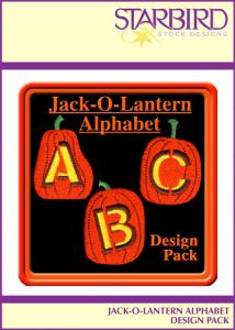 Starbird Embroidery Designs Jack-O-Lantern Alphabet Design Pack