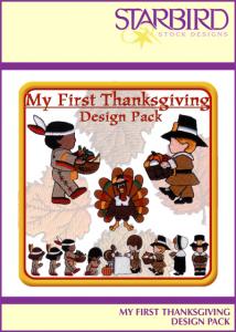 Starbird Embroidery Designs My First Thanksgiving Design Pack