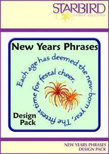 Starbird Embroidery Designs New Years Phrases Design Pack