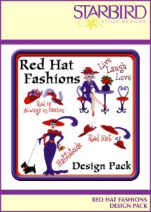 Starbird Embroidery Designs Red Hat Fashions Design Pack