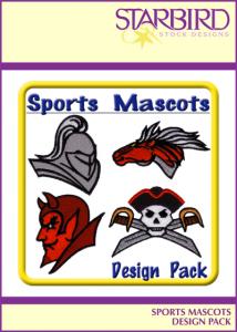 Starbird Embroidery Designs Sports Mascots Design Pack