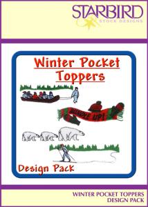 Starbird Embroidery Designs Winter Pocket Toppers Design Pack