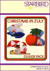 Starbird Embroidery Designs Christmas in July Design Pack