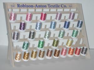 14146: Robison Anton 29 Spools Variegated Machine Embroidery Thread Kit Assorted Colors